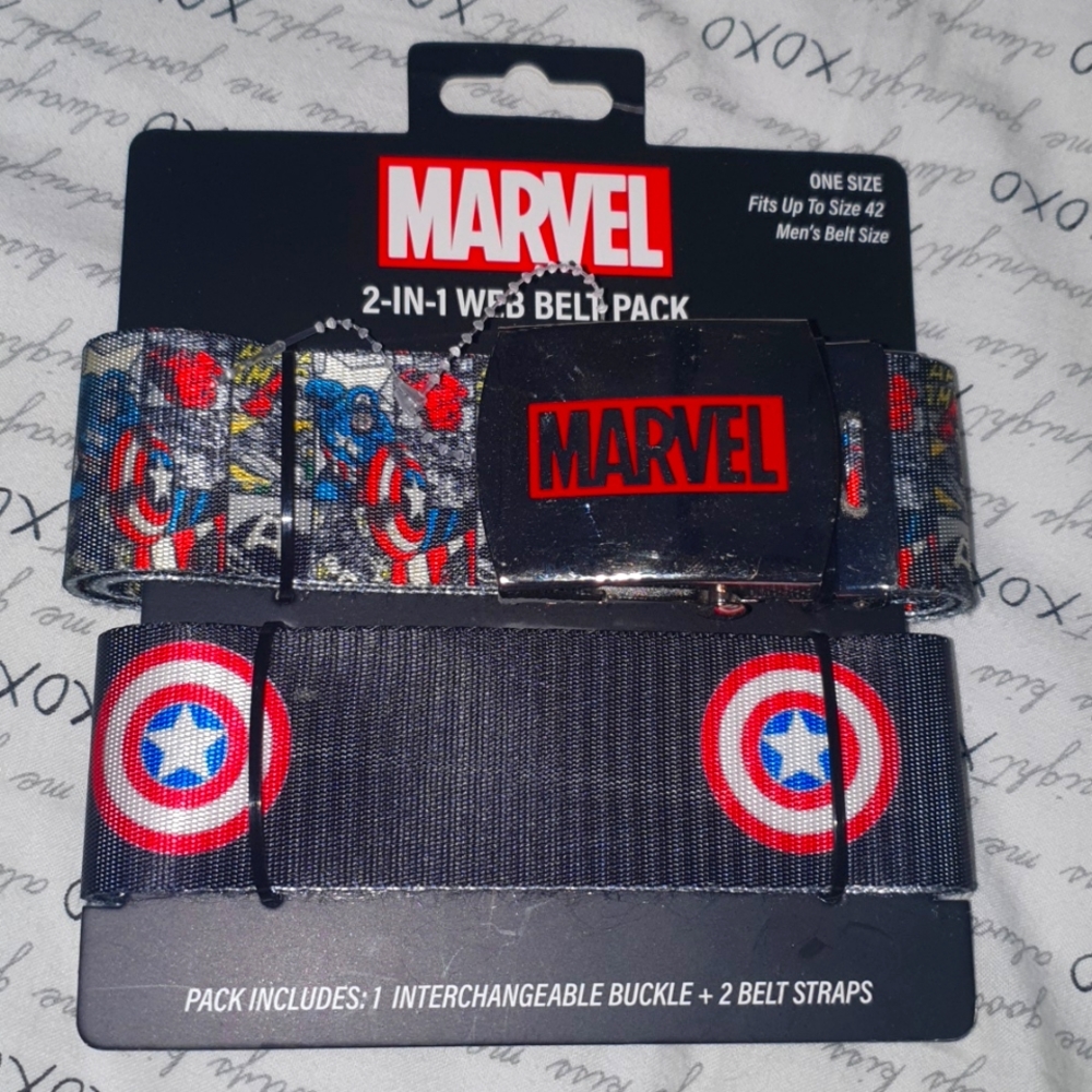 Marvel Super Hero Plus Classic Marvel Belts 2 in 1 Web Belt Pack B01-0041